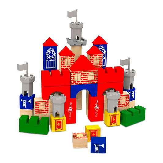 Brincando de Engenheiro Castelo Medieval 80 peças - Xiaolingo