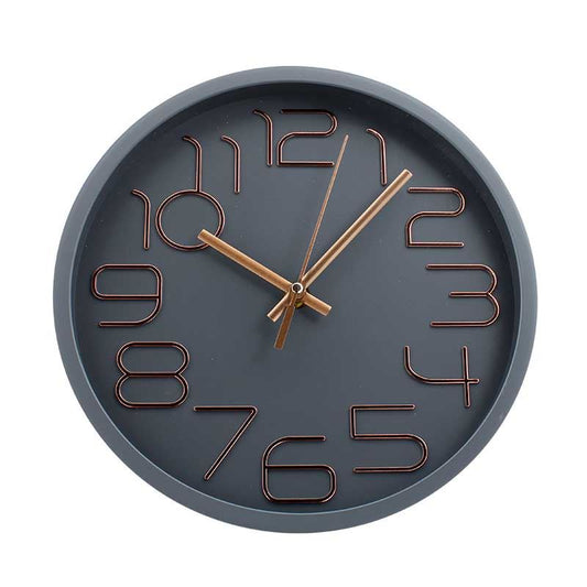 Relogio Yn Clock de Parede Cinza 25cm - Imporiente