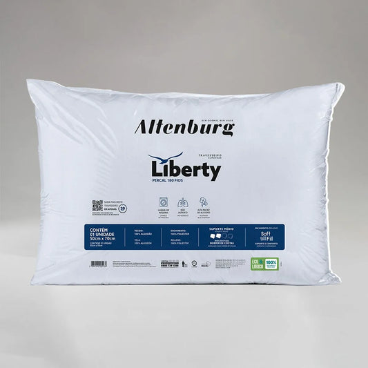 Travesseiro Altenburg Liberty Vácuo Branco
