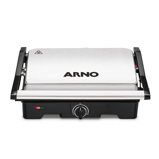 Grill Dual Inox Abertura 180° 127V - Arno