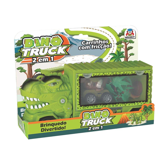 Carrinho Dino Truck com Fricção - Braskit