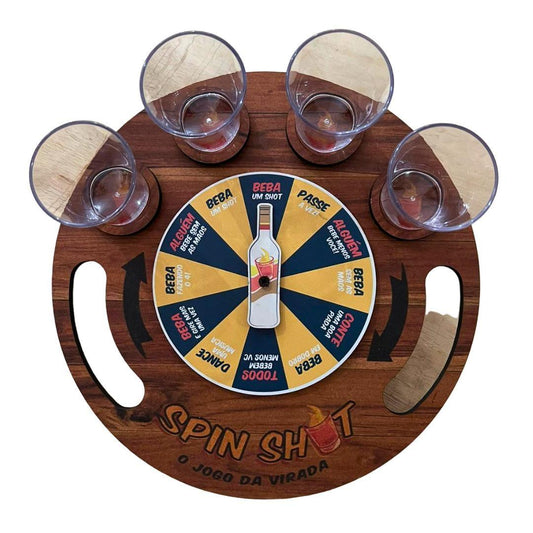 Jogo Roleta Spin Shot - Grife de Boteco