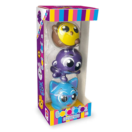 Bonecos Bolofofos Rick, Pow, Bunny - Lider