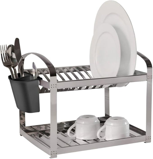 Escorredor De Louças Aço Inoxidável Brinox 12 Pratos
