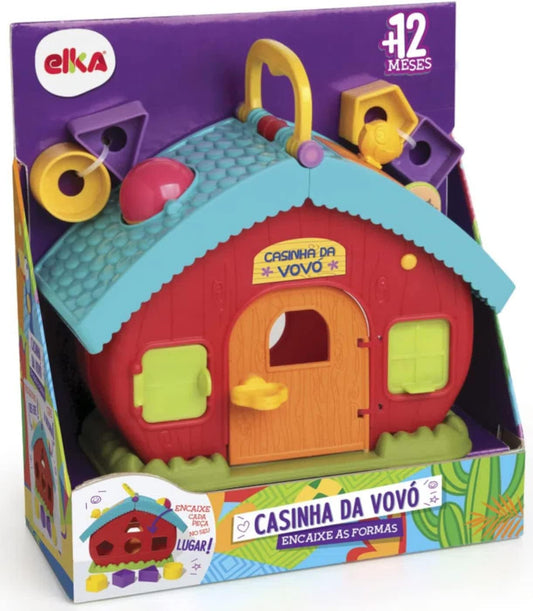 Brinquedo Casinha da Vovó Encaixe de Formas - Elka