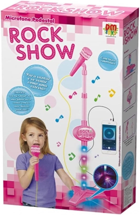 Microfone com Pedestal Infantil - Dm Brasil