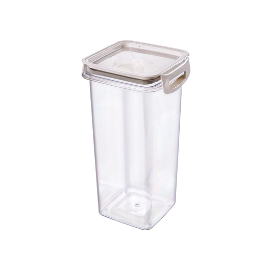 Pote Hermético Retangular Cristal 1,24L - Plasútil