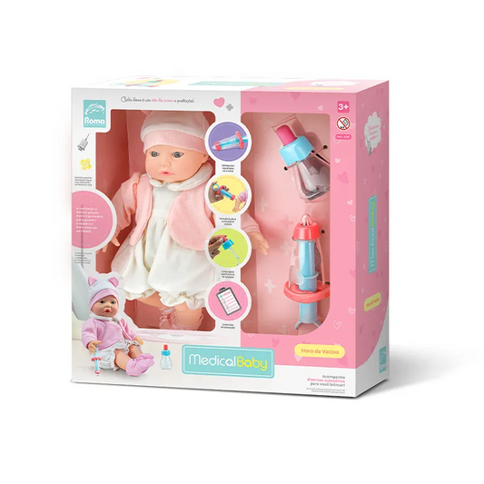 Boneca Hora da Vacina - Roma Brinquedos