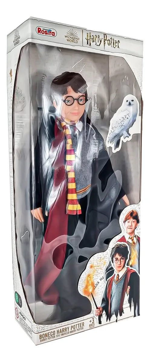 Boneco Harry Potter com Varinha e Capa - Rosita