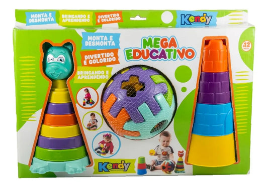 Brinquedo Educativo Torre de Encaixe - Kendy