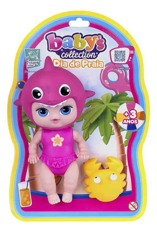 Boneca Babys Collection Dia de Praia - Super Toys
