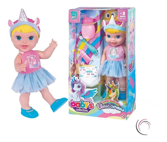 Boneca Unicórnio Baby's Collection - Super Toys
