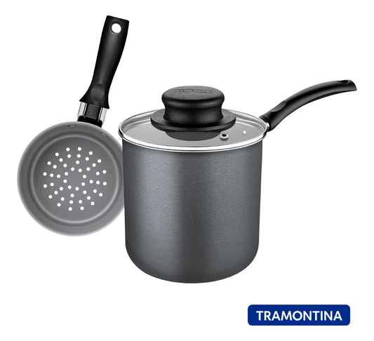 Cuscuzeira Antiaderente Tramontina 10 cm Turim em Alumínio