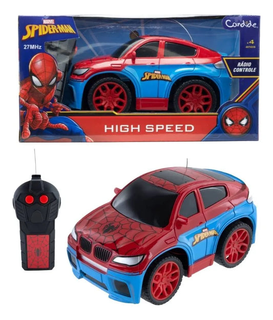 Carrinho Spider-Man High Speed de Controle Remoto - Candide