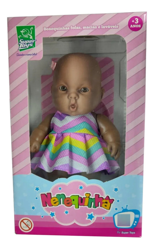 Boneca Negra Nenequinha - Super Toys