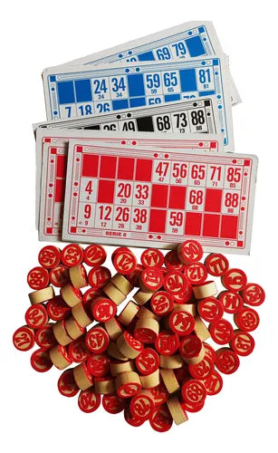 Jogo de Bingo com Peças em Madeira - Arca do Tesouro