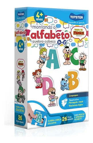 Quebra-Cabeça Educativo ABC Turma da Mônica - Toyster