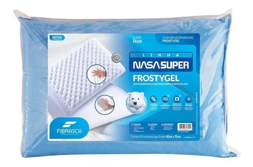 Travesseiro Nasa Super Frostygel Com Massageador - Fibrasca