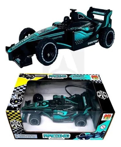 Carrinho de Formula 1 com Controle Remoto Recarregável - DM Toys