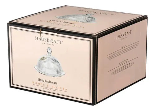 Queijeira com Tampa de Vidro - Hauskraft Graffiato