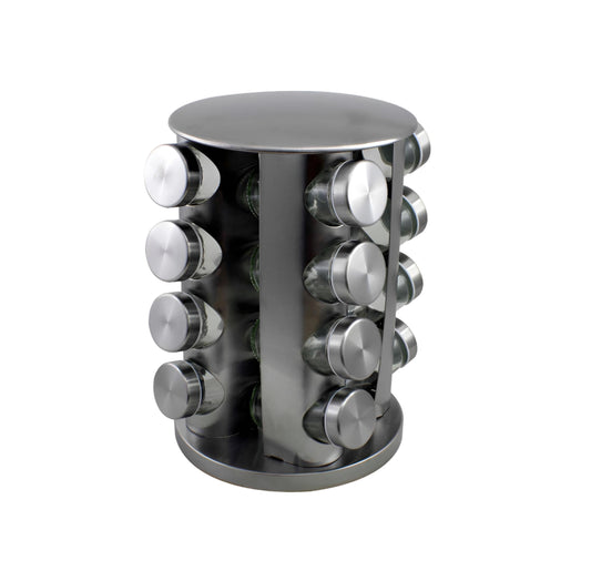 Porta Temperos Inox 16 Peças - Imporiente