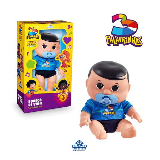 Boneco Miguel 3 Palavrinhas Baby - Adijomar