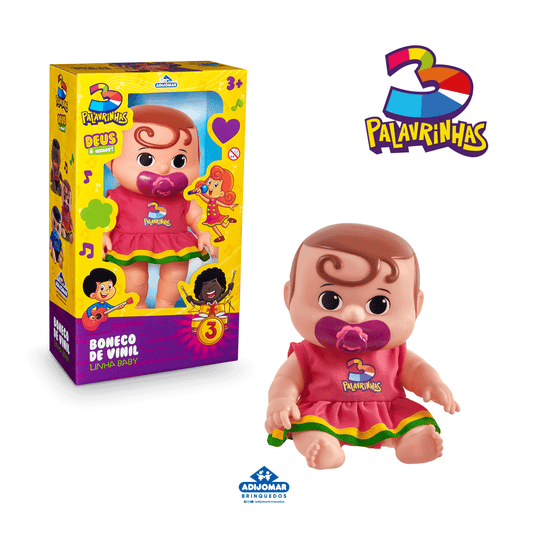 Boneca Sarah 3 Palavrinhas Baby - Adijomar