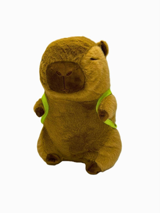 Capivara de Pelúcia com Mochila Tartaruga