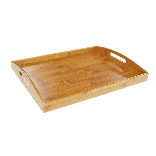 Bandeja Retangular de Bambu com Alça - DL Festas