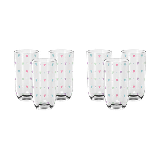 Conjunto de 6 Copos de Vidro 240ml - Plasvale