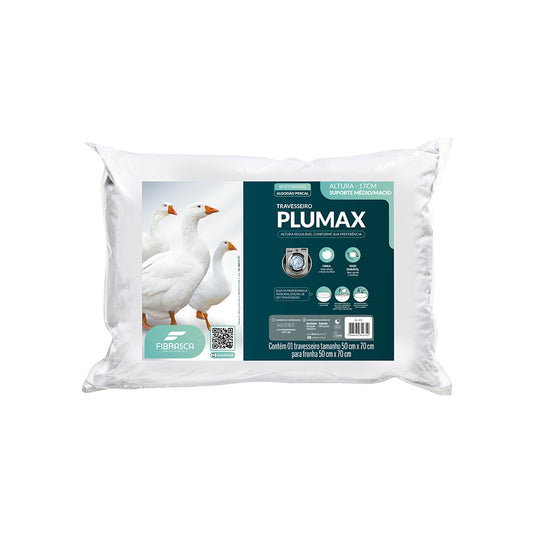 Travesseiro Toque de Pluma - Plumax Percal para Fronhas 50x70 cm - Fibrasca
