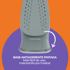 Ferro de Passar a Vapor e a Seco 127V Cinza- Cadence