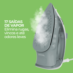 Ferro de Passar a Vapor e a Seco 127V Cinza- Cadence
