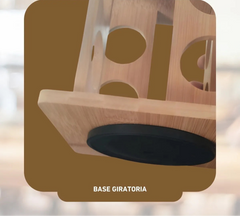 Porta Condimentos Giratório de Bambu - Mimo Style