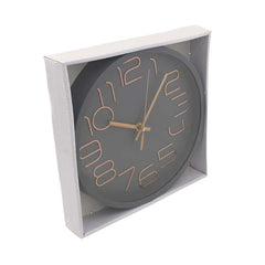Relogio Yn Clock de Parede Cinza 25cm - Imporiente