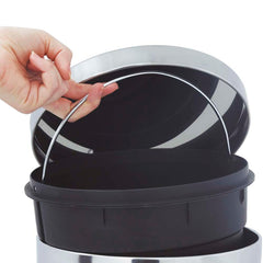 Lixeira Aço Inox Ágata 20L - Mor