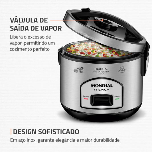 Panela Elétrica Mondial Pratic 6I PE-43-6X