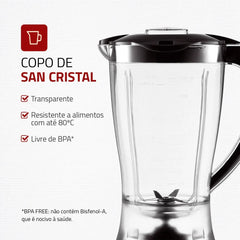 Liquidificador Power Black 127V - Mondial