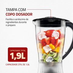 Liquidificador Power Black 127V - Mondial