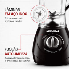 Liquidificador Power Black 127V - Mondial