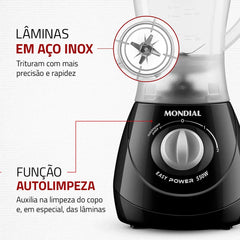 Liquidificador Easy Power Preto 127V - Mondial