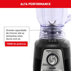 Liquidificador Arno Power Mix Limpa Fácil 700W Comfort LQ35