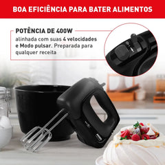 Batedeira Mini Chef 4 Velocidades 400W - Arno