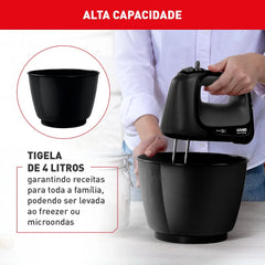 Batedeira Mini Chef 4 Velocidades 400W - Arno