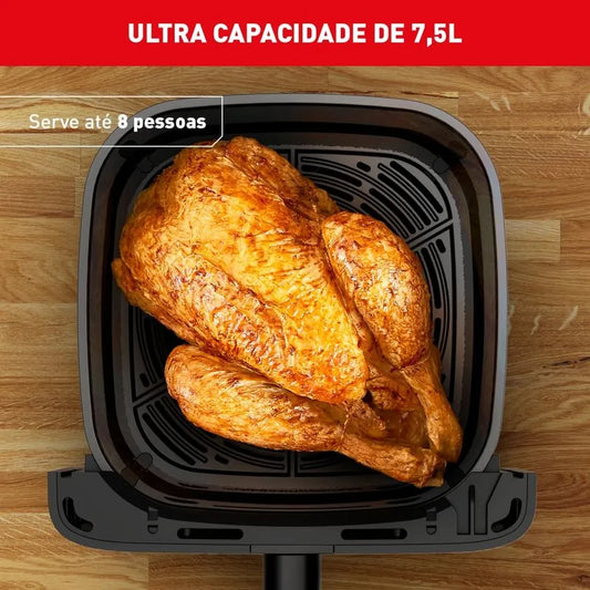 Fritadeira sem Óleo Air Fryer Arno Mega 7,5L - Preta AFM7