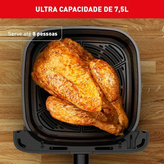 Fritadeira sem Óleo Air Fryer Arno Mega 7,5L - Preta AFM7