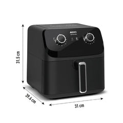 Fritadeira sem Óleo Air Fryer Arno Mega 7,5L - Preta AFM7