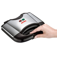 Sanduicheira Inox Compacta com Placas Antiaderentes - Arno