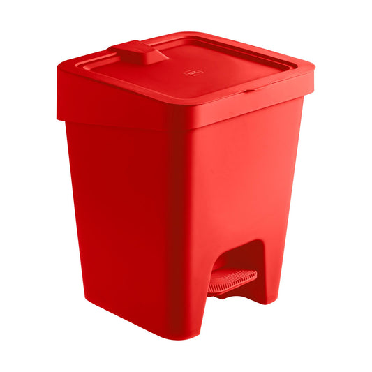 Lixeira com Pedal Vermelha 15L - Uz
