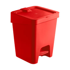 Lixeira com Pedal Vermelha 15L - Uz